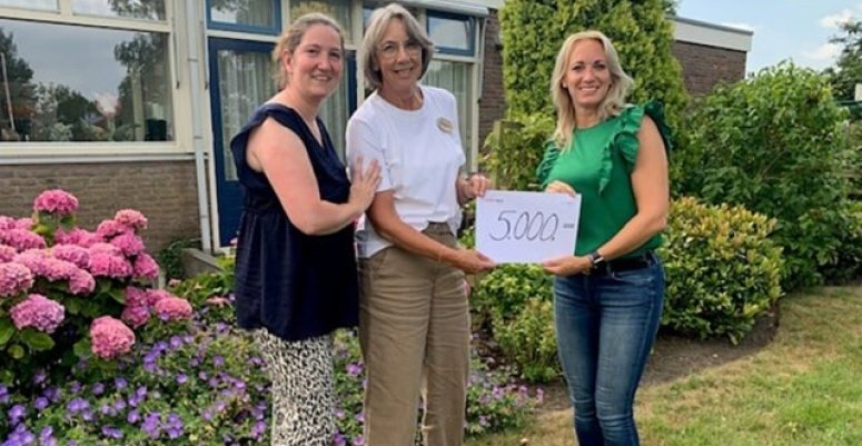 Hospice ThamerThuis ontvangt royale donatie 5.000 euro voor ThamerThuis. Foto: aangeleverd.