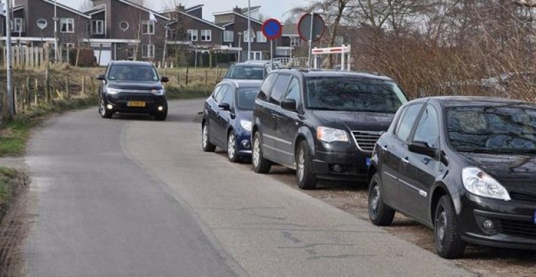 Het parkeren bij Qui Vive aan de Vuurlijn is de werkgroep VSP en Buurtbeheer De Kwakel een doorn in het oog.