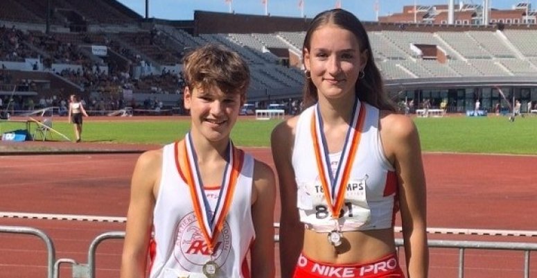 Twee AKU atleten Nederlands Kampioen Roel Verlaan en Sophie de Lange beide Nederlands Kampioen